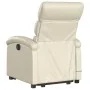 Sillón reclinable de masaje de pie cuero artificial color crema de , Sillones - Ref: Foro24-3204048, Precio: 286,96 €, Descue...