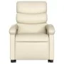 Sillón reclinable de masaje de pie cuero artificial color crema de , Sillones - Ref: Foro24-3204048, Precio: 286,96 €, Descue...