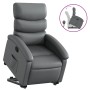 Sillón reclinable elevable cuero artificial gris de , Sillones - Ref: Foro24-3204043, Precio: 261,28 €, Descuento: %