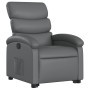 Sillón reclinable elevable cuero artificial gris de , Sillones - Ref: Foro24-3204043, Precio: 261,28 €, Descuento: %