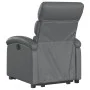 Sillón reclinable elevable cuero artificial gris de , Sillones - Ref: Foro24-3204043, Precio: 279,30 €, Descuento: %