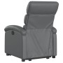 Sillón reclinable elevable cuero artificial gris de , Sillones - Ref: Foro24-3204043, Precio: 261,28 €, Descuento: %