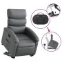 Sillón reclinable elevable cuero artificial gris de , Sillones - Ref: Foro24-3204043, Precio: 279,30 €, Descuento: %