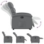 Sillón reclinable elevable cuero artificial gris de , Sillones - Ref: Foro24-3204043, Precio: 261,28 €, Descuento: %