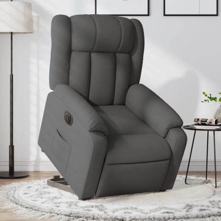 Sillón eléctrico reclinable elevable de tela gris oscuro de , Sillones - Ref: Foro24-3205341, Precio: 326,60 €, Descuento: %
