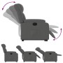 Sillón eléctrico reclinable elevable de tela gris oscuro de , Sillones - Ref: Foro24-3205341, Precio: 326,60 €, Descuento: %