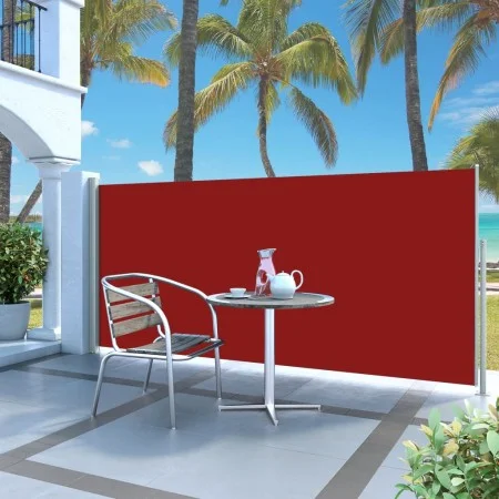 Toldo lateral retráctil 140x300 cm rojo de vidaXL, Sombrillas - Ref: Foro24-45356, Precio: 89,76 €, Descuento: %