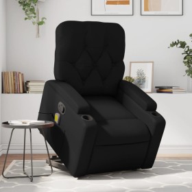 Sillón reclinable de masaje de pie cuero artificial negro de , Sillones - Ref: Foro24-3204779, Precio: 286,73 €, Descuento: %
