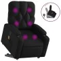 Black Artificial Leather Foot Massage Recliner by , Armchairs - Ref: Foro24-3204779, Price: 297,73 €, Discount: %