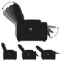 Black Artificial Leather Foot Massage Recliner by , Armchairs - Ref: Foro24-3204779, Price: 297,73 €, Discount: %