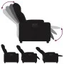 Sillón reclinable eléctrico de tela negro de , Sillones - Ref: Foro24-3204460, Precio: 265,04 €, Descuento: %
