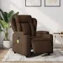 Electric massage recliner brown fabric by , Armchairs - Ref: Foro24-3204474, Price: 288,32 €, Discount: %