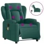 Elektrischer Massagesessel aus dunkelgrünem Stoff von , Sessel - Ref: Foro24-3204476, Preis: 302,39 €, Rabatt: %