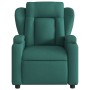 Sillón reclinable de masaje eléctrico tela verde oscuro de , Sillones - Ref: Foro24-3204476, Precio: 296,32 €, Descuento: %