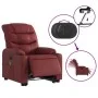 Sillón de masaje elevable eléctrico cuero artificial rojo tinto de , Sillones - Ref: Foro24-3206624, Precio: 361,29 €, Descue...