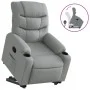 Sillón reclinable elevable de tela gris claro de , Sillones - Ref: Foro24-3206645, Precio: 289,12 €, Descuento: %