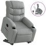 Sillón reclinable elevable de tela gris claro de , Sillones - Ref: Foro24-3206645, Precio: 270,45 €, Descuento: %