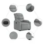 Sillón reclinable elevable de tela gris claro de , Sillones - Ref: Foro24-3206645, Precio: 289,12 €, Descuento: %