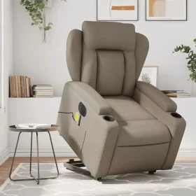 Cappuccino Synthetic Leather Electric Massage Recliner by , Armchairs - Ref: Foro24-3204571, Price: 382,63 €, Discount: %