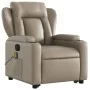 Sillón reclinable de masaje eléctrico cuero sintético capuchino de , Sillones - Ref: Foro24-3204571, Precio: 382,63 €, Descue...
