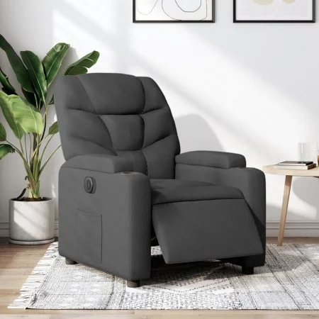 Sillón reclinable eléctrico de tela gris oscuro de , Sillones - Ref: Foro24-3204573, Precio: 250,59 €, Descuento: %