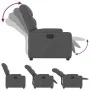 Sillón reclinable eléctrico de tela gris oscuro de , Sillones - Ref: Foro24-3204573, Precio: 250,59 €, Descuento: %