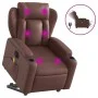 Sillón de masaje elevable eléctrico cuero sintético marrón de , Sillones - Ref: Foro24-3204567, Precio: 381,77 €, Descuento: %