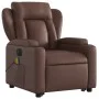 Sillón de masaje elevable eléctrico cuero sintético marrón de , Sillones - Ref: Foro24-3204567, Precio: 381,77 €, Descuento: %