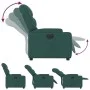 Sillón reclinable eléctrico tela verde oscuro de , Sillones - Ref: Foro24-3204578, Precio: 250,74 €, Descuento: %
