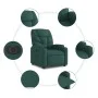 Sillón reclinable eléctrico tela verde oscuro de , Sillones - Ref: Foro24-3204578, Precio: 250,74 €, Descuento: %