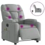 Sillón reclinable de masaje eléctrico tela gris claro de , Sillones - Ref: Foro24-3204584, Precio: 266,55 €, Descuento: %
