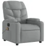 Sillón reclinable de masaje eléctrico tela gris claro de , Sillones - Ref: Foro24-3204584, Precio: 266,55 €, Descuento: %