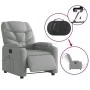Sillón reclinable de masaje eléctrico tela gris claro de , Sillones - Ref: Foro24-3204584, Precio: 266,55 €, Descuento: %
