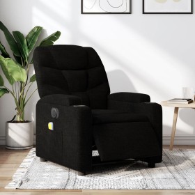 Sillón reclinable de masaje eléctrico tela negro de , Sillones - Ref: Foro24-3204586, Precio: 249,19 €, Descuento: %
