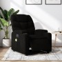Sillón reclinable de masaje eléctrico tela negro de , Sillones - Ref: Foro24-3204586, Precio: 249,19 €, Descuento: %