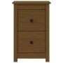Mesitas de noche 2 uds madera de pino marrón miel 40x35x61,5 cm de vidaXL, Mesitas de noche - Ref: Foro24-820953, Precio: 88,...