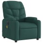 Sillón reclinable de masaje eléctrico tela verde oscuro de , Sillones - Ref: Foro24-3204590, Precio: 260,97 €, Descuento: %