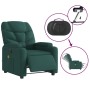 Sillón reclinable de masaje eléctrico tela verde oscuro de , Sillones - Ref: Foro24-3204590, Precio: 260,97 €, Descuento: %