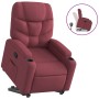 Sillón reclinable elevable tela rojo tinto de , Sillones - Ref: Foro24-3204599, Precio: 295,74 €, Descuento: %