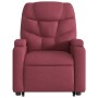 Sillón reclinable elevable tela rojo tinto de , Sillones - Ref: Foro24-3204599, Precio: 295,74 €, Descuento: %