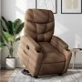 Sillón reclinable elevable de tela marrón de , Sillones - Ref: Foro24-3204600, Precio: 283,55 €, Descuento: %