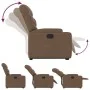Sillón reclinable elevable de tela marrón de , Sillones - Ref: Foro24-3204600, Precio: 283,55 €, Descuento: %