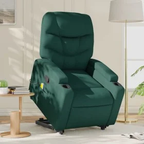 Silla de masaje reclinable de pie de tela verde oscura de , Sillones - Ref: Foro24-3204614, Precio: 298,53 €, Descuento: %