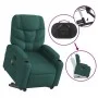 Silla de masaje reclinable de pie de tela verde oscura de , Sillones - Ref: Foro24-3204614, Precio: 298,53 €, Descuento: %