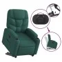 Sillón reclinable elevable tela verde oscuro de , Sillones - Ref: Foro24-3204602, Precio: 283,55 €, Descuento: %