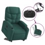 Sillón reclinable elevable tela verde oscuro de , Sillones - Ref: Foro24-3204602, Precio: 266,50 €, Descuento: %