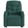 Sillón reclinable elevable tela verde oscuro de , Sillones - Ref: Foro24-3204602, Precio: 266,50 €, Descuento: %