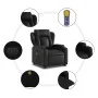 Sillón de masaje elevable eléctrico cuero sintético negro de , Sillones - Ref: Foro24-3204565, Precio: 379,35 €, Descuento: %