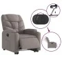 Sillón eléctrico reclinable elevable de tela gris taupe de , Sillones - Ref: Foro24-3204628, Precio: 331,84 €, Descuento: %