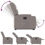 Sillón eléctrico reclinable elevable de tela gris taupe de , Sillones - Ref: Foro24-3204628, Precio: 312,43 €, Descuento: %